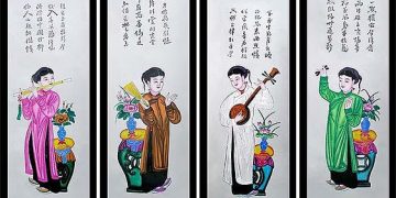 Những nét đặc trưng của tranh thờ Hàng Trống